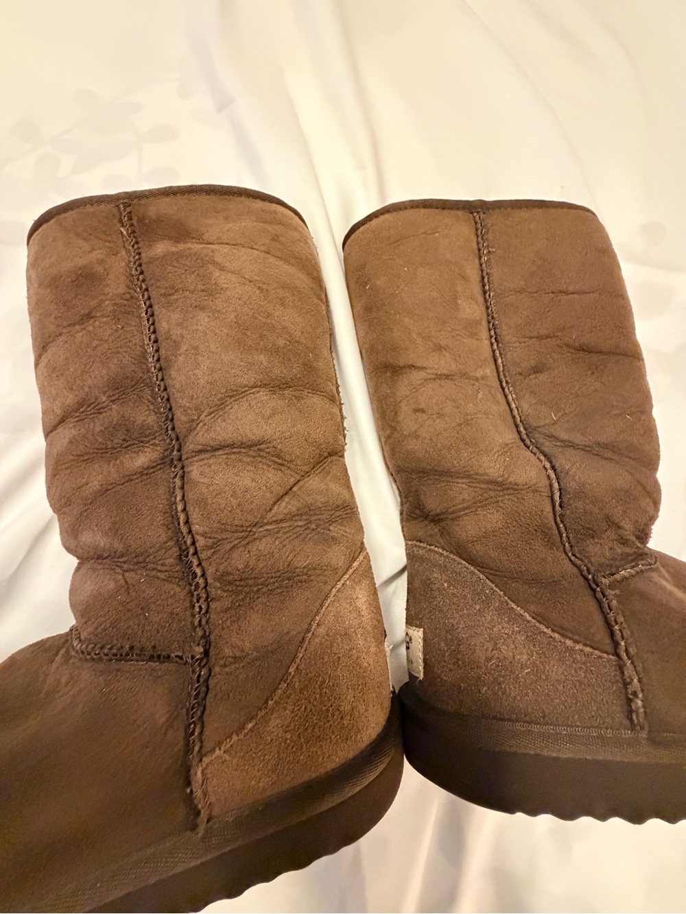 UGG Tall Brown Suede Winter Boots - Picture 2 of 7